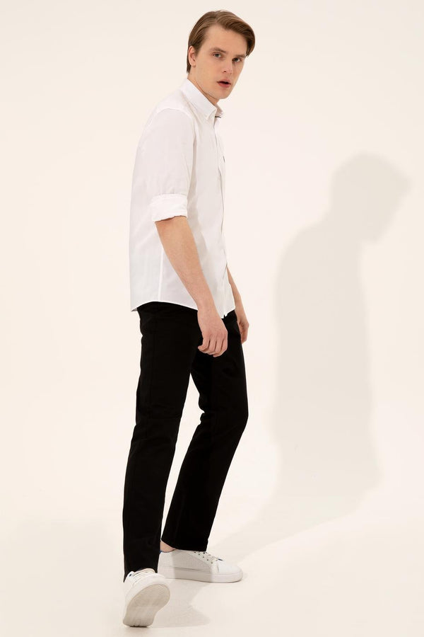 Men's Pocket Black Jeans