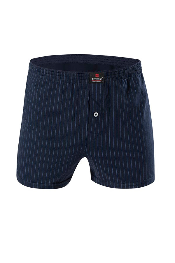 Men's Striped Combed Cotton Boxer