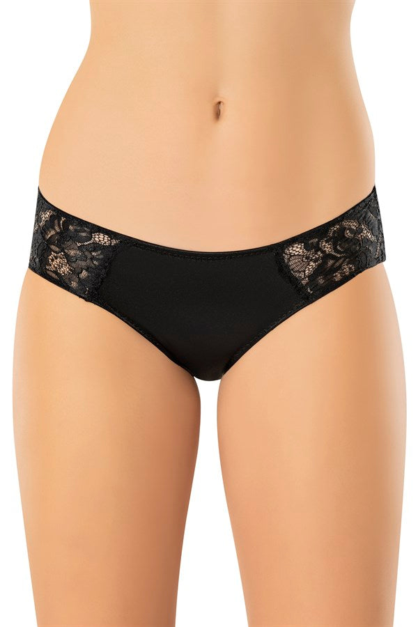 Women's Lace Detail Satin Panty