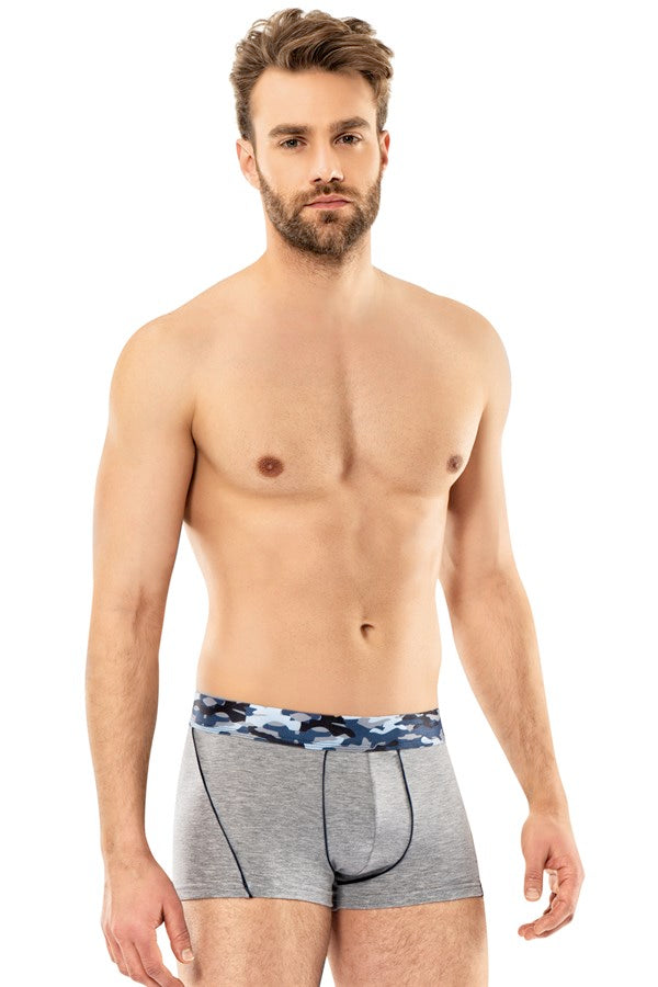 Men's Camouflage Pattern Grey Boxer