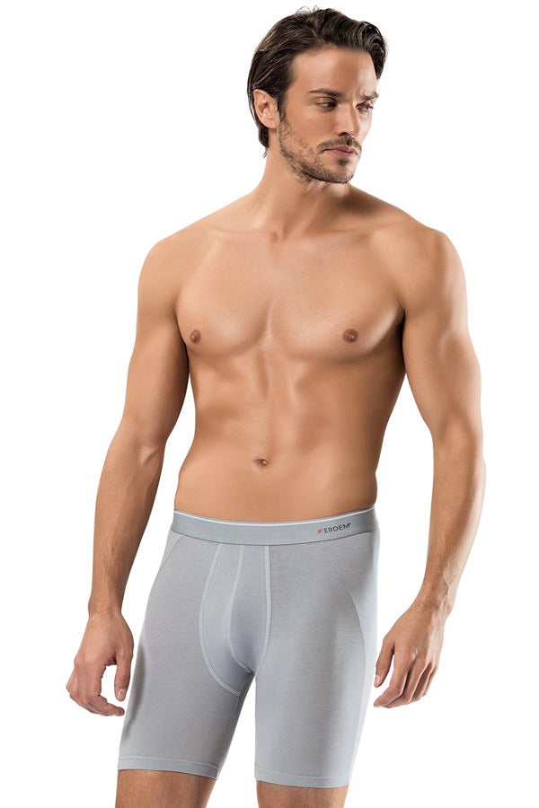 Men's Long Cotton Elastane Boxer