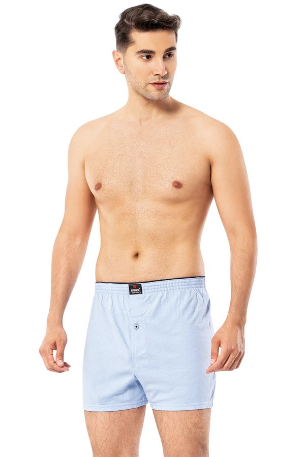 Men's Plain Combed Cotton Boxer