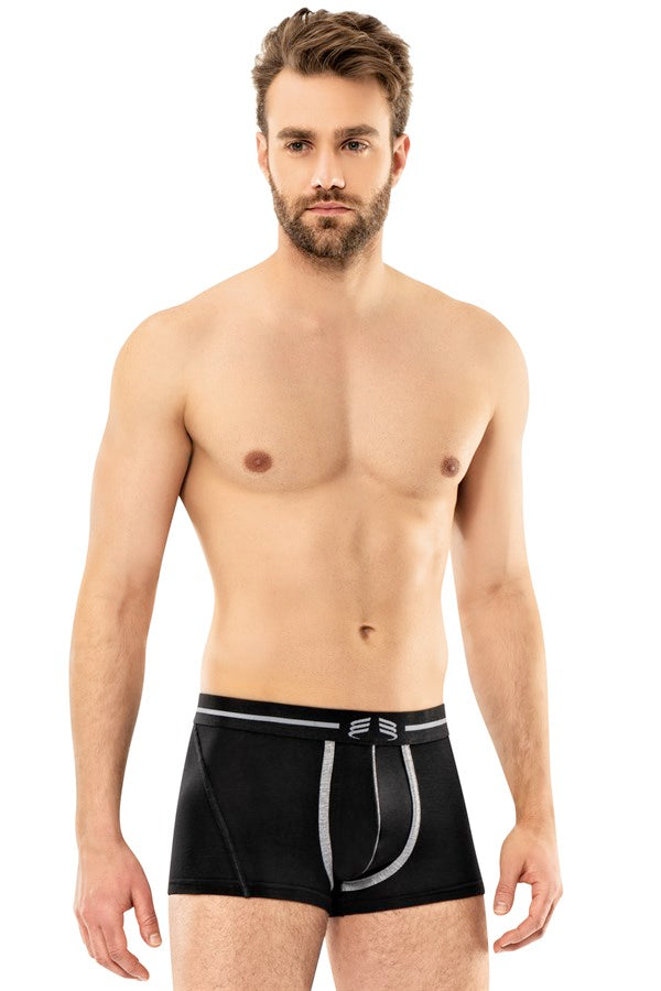 Men's Basic Black Boxer