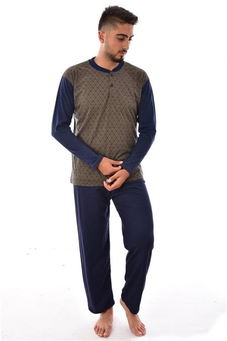 Men's Long Sleeves Pajama Set