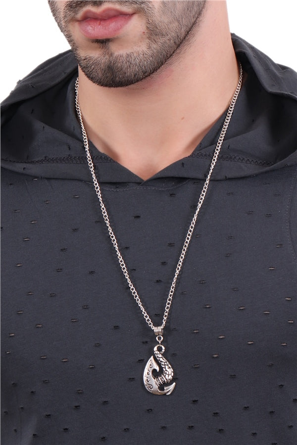 Men's Antique Silver Plated Necklace