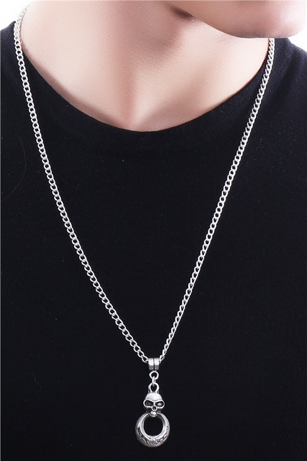 Men's Antique Silver Plated Necklace