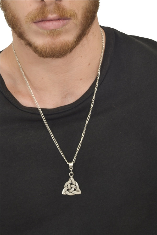 Men's Antique Silver Plated Necklace