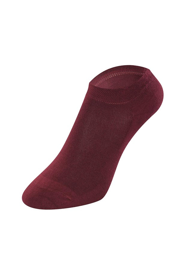Men's Basic Claret Red Socks