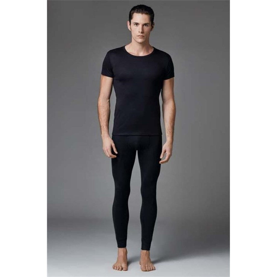 Men's Black Thermal Undershirt