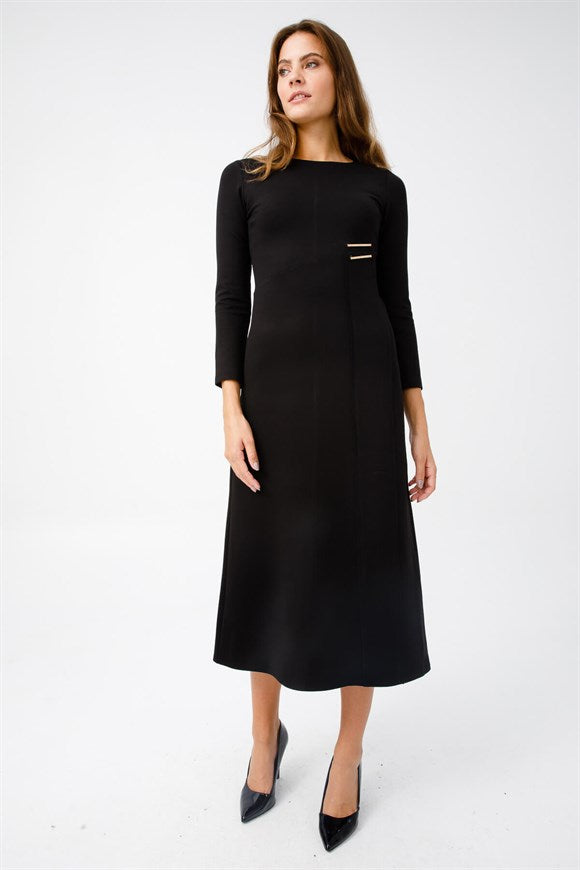 Women's Black Long Dress