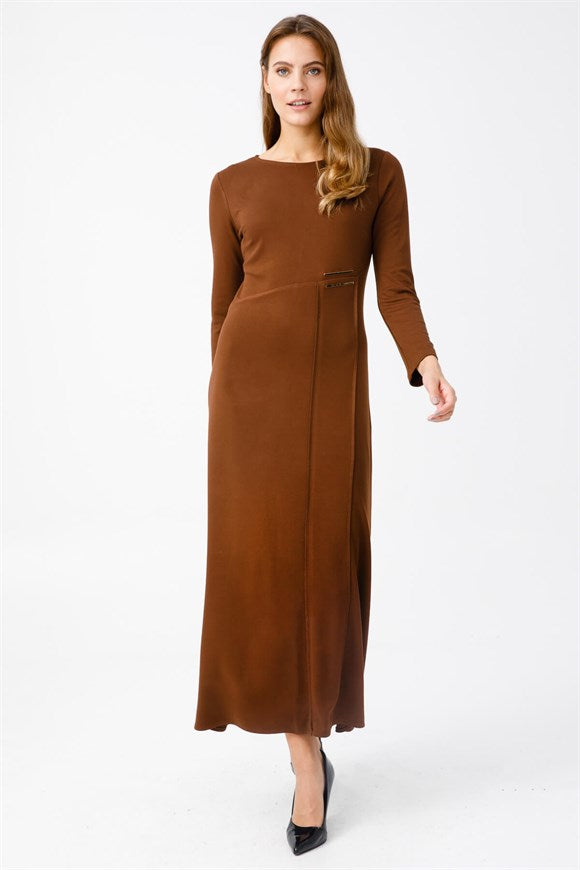 Women's Brown Long Dress