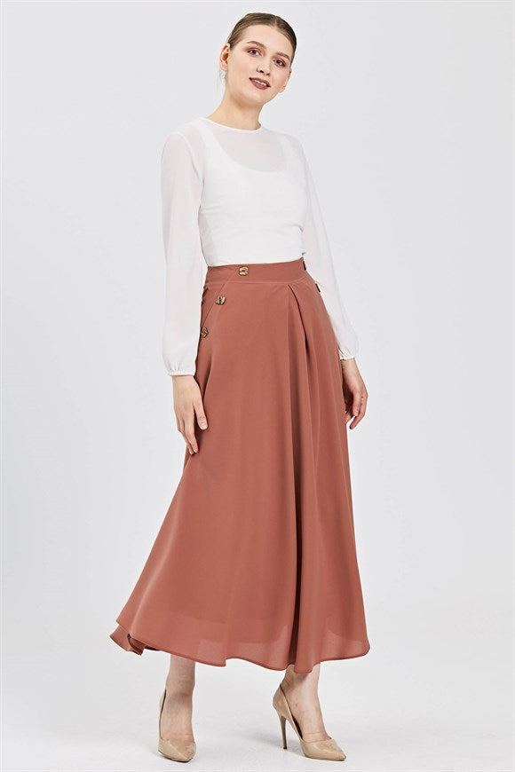 Women's Pleated Long Skirt