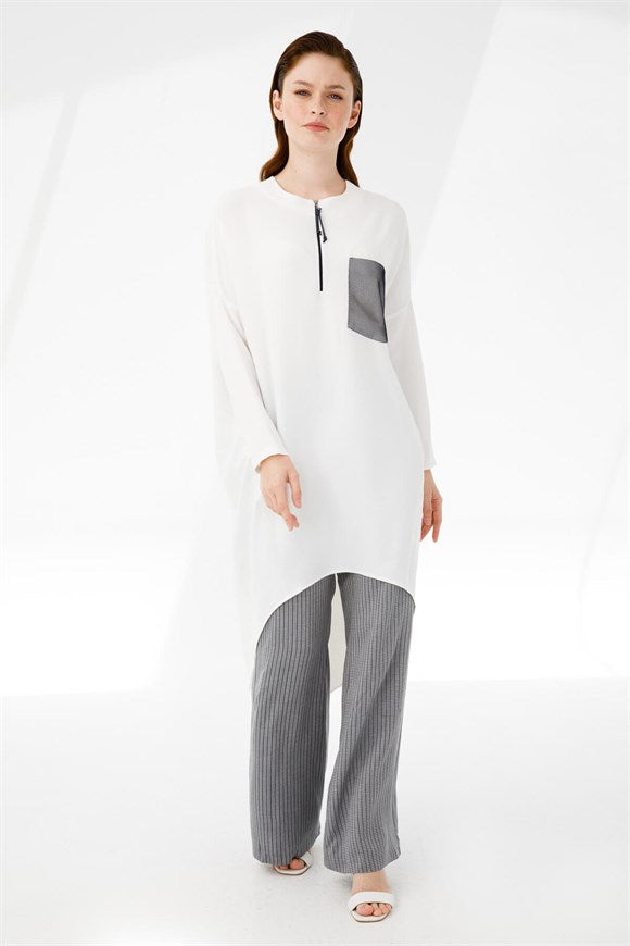 Women's Striped Tunic & Pants Set