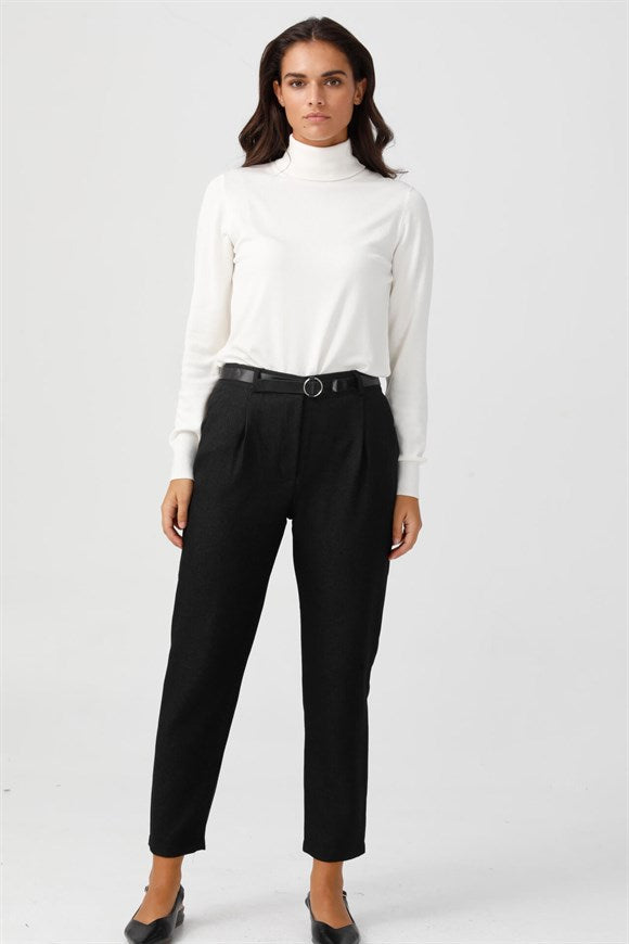 Women's Pocket Black Pants