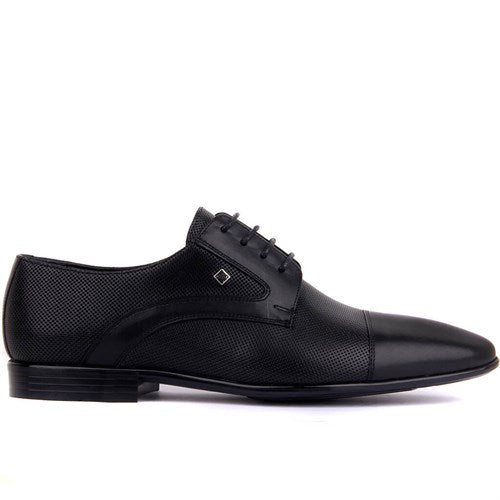 Men's Black Leather Classic Shoes