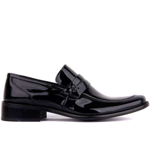 Men's Black Patent Leather Classic Shoes
