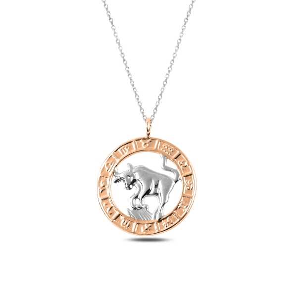 Women's Taurus Pendant Silver Necklace