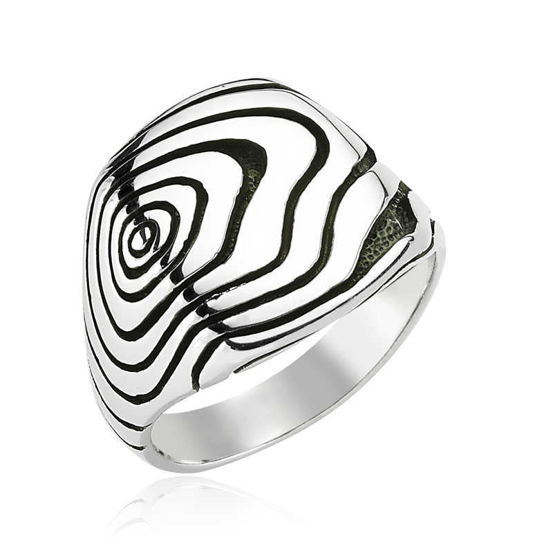 Men's Silver Metal Ring