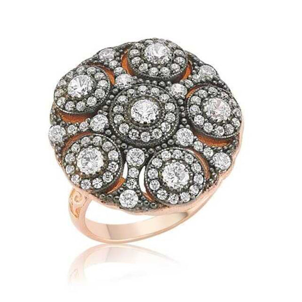 Women's Gemmed Silver Ring