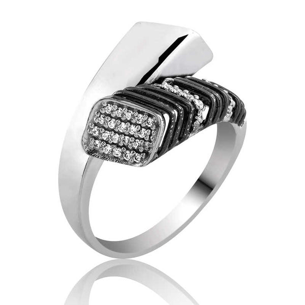 Women's Gemmed Silver Ring