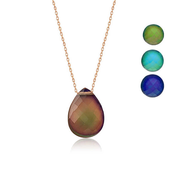 Women's Gemmed Silver Necklace