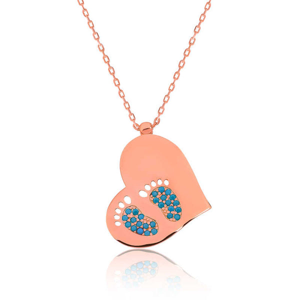 Women's Heart Pendant Silver Necklace