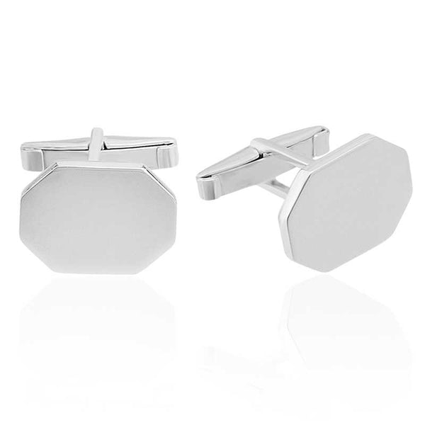 Men's Stylish Silver Cufflinks