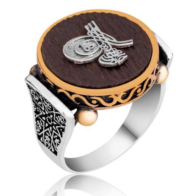 Men's Tughra Design Silver Ring