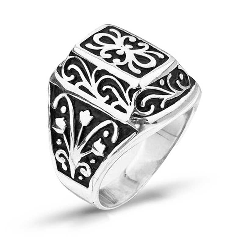 Men's Silver Metal Ring