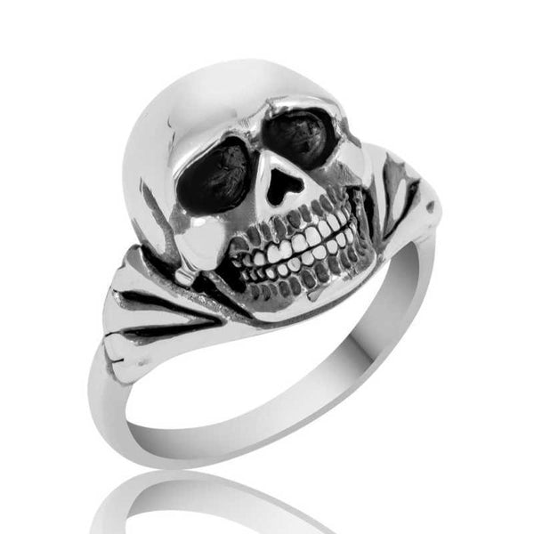 Men's Skull Design Silver Ring