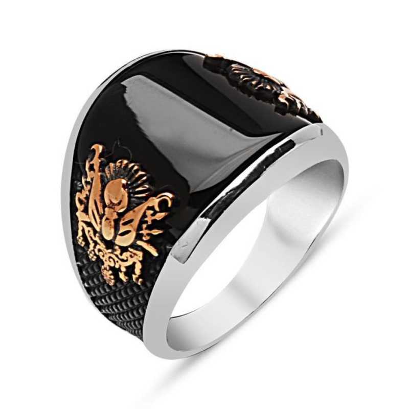 Men's Gemmed Silver Ring