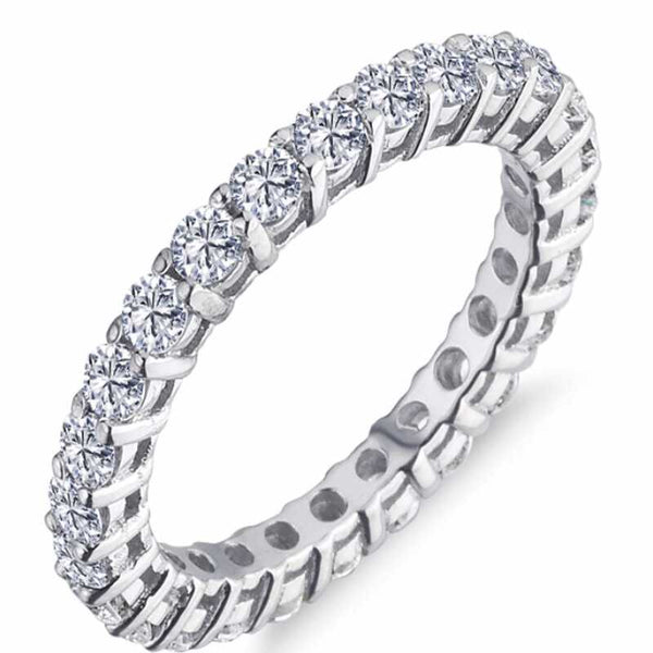 Women's Gemmed Silver Ring