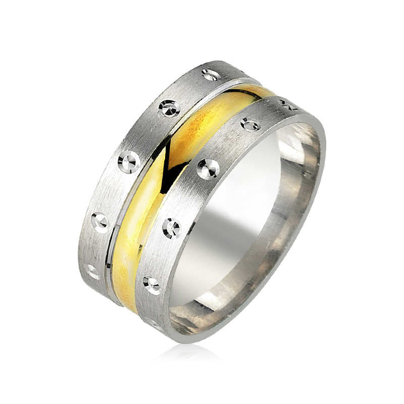 Silver Rhodium Wedding Ring