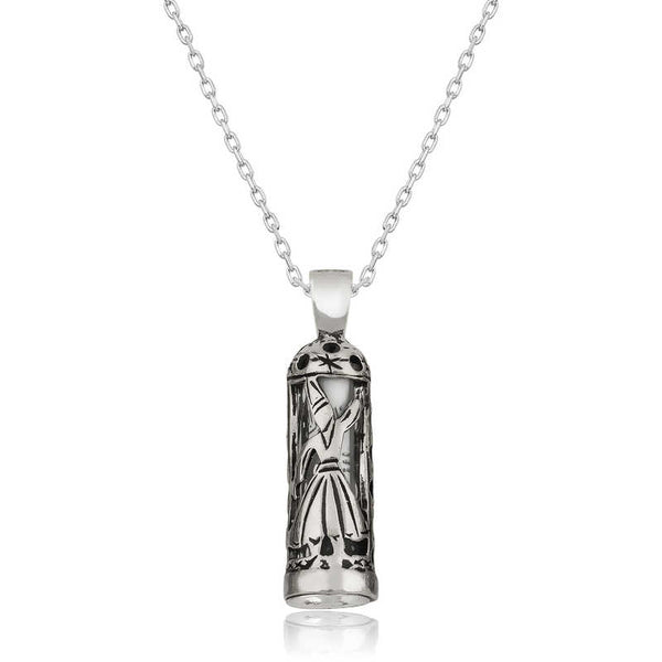 Unisex Cevşen Pendant Silver Necklace