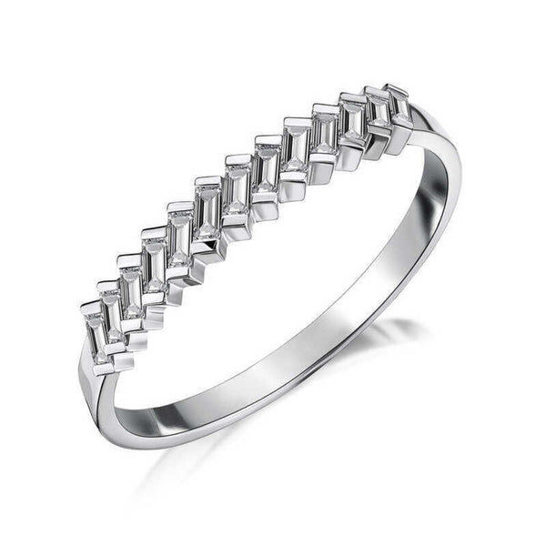 Women's Gemmed Silver Ring