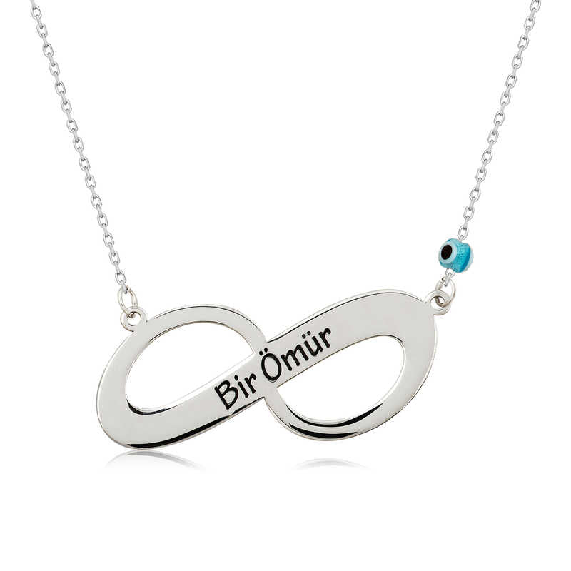 Women's Infinity Pendant Silver Necklace