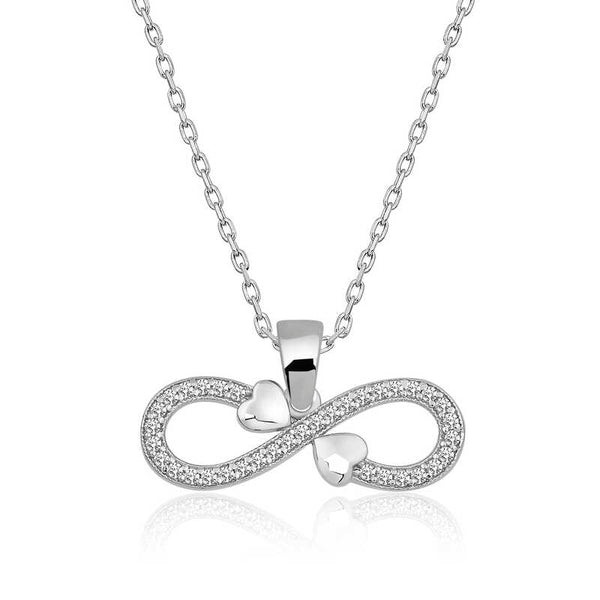 Women's Infinity Pendant Silver Necklace