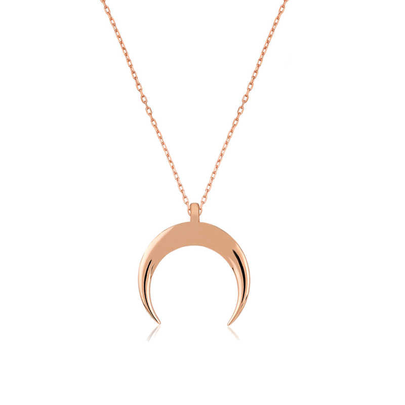 Women's Crescent Pendant Necklace
