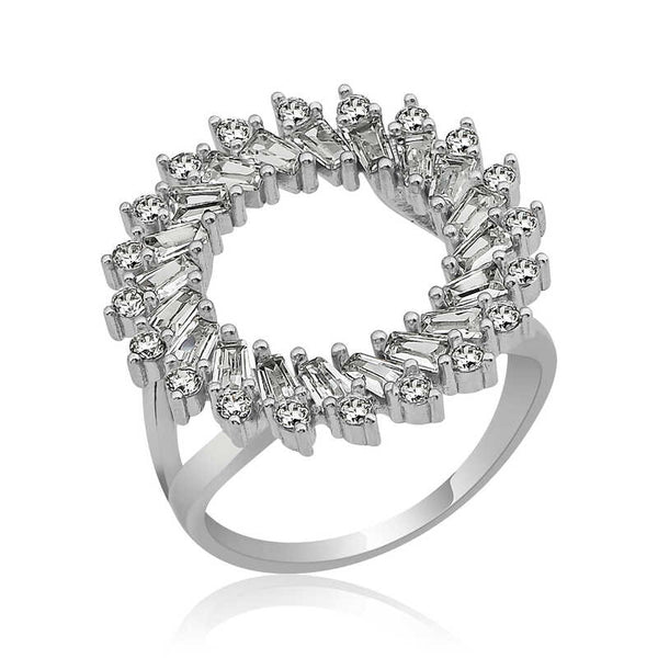 Women's Gemmed Silver Ring