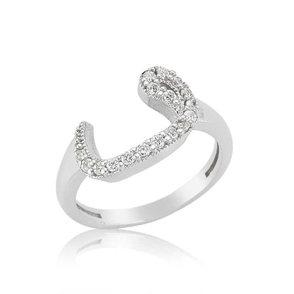 Women's Vav Design Silver Ring
