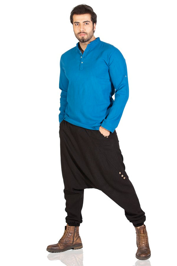 Men's Black Gauze Pantalettes