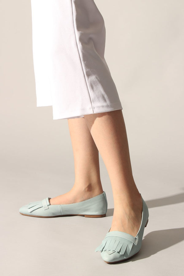 Women's Baby Blue Flat Shoes