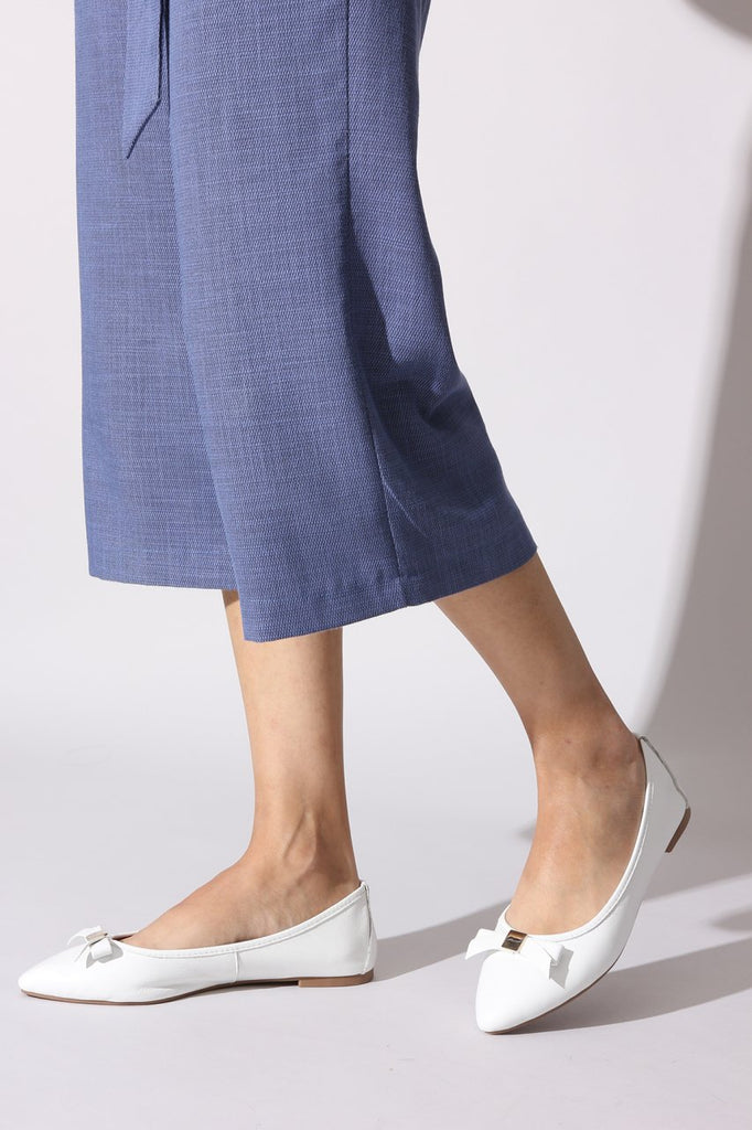 Women's White Casual Flat Shoes