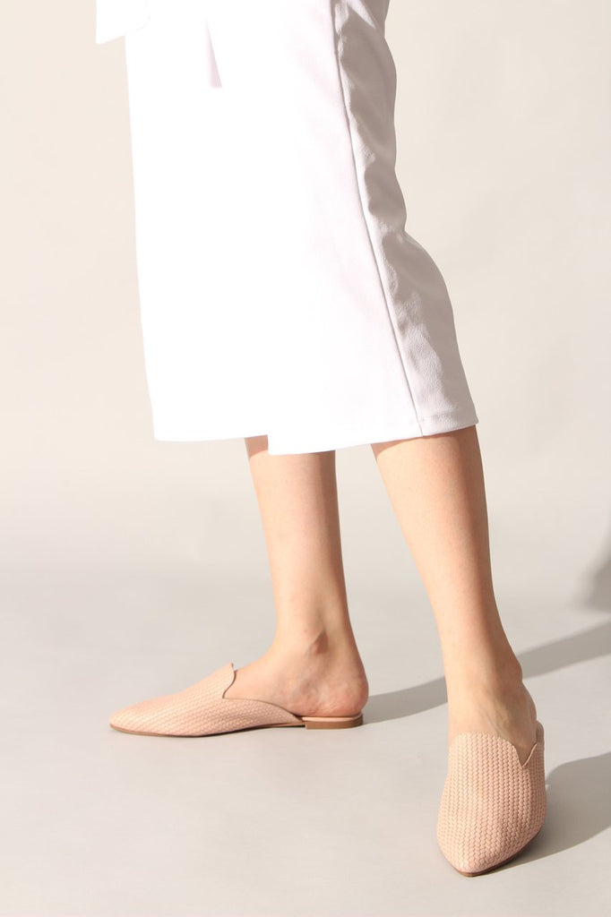 Women's Printed Powder Rose Flat Shoes