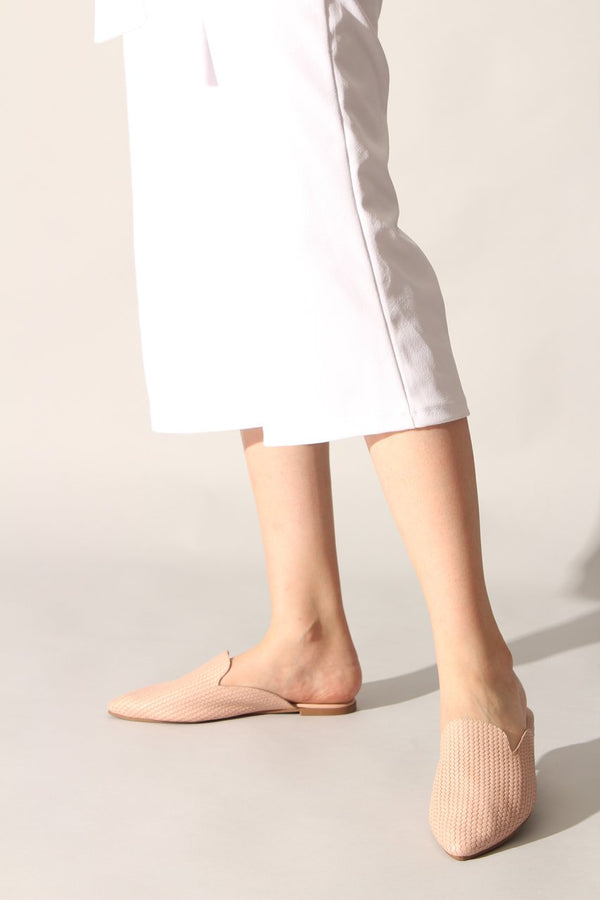 Women's Printed Powder Rose Flat Shoes