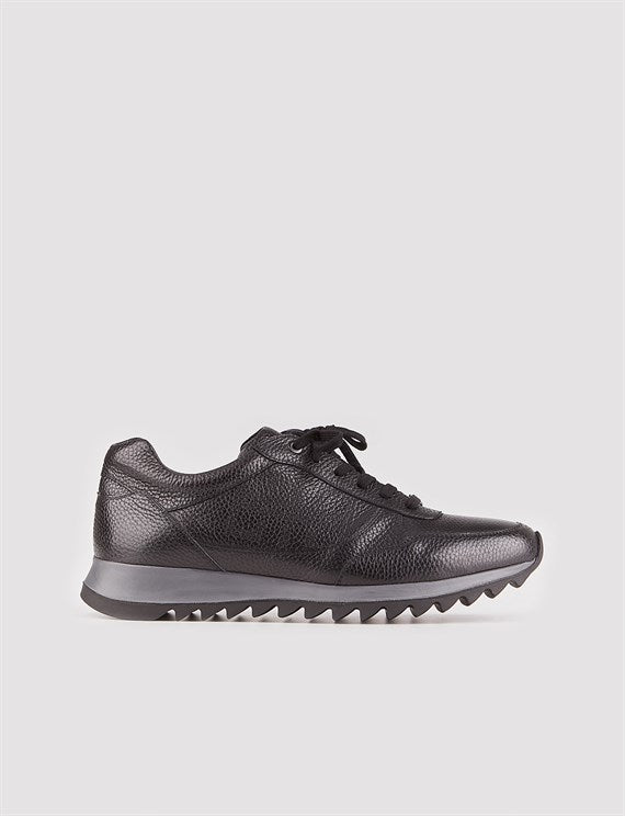 Men's Black Leather Casual Shoes