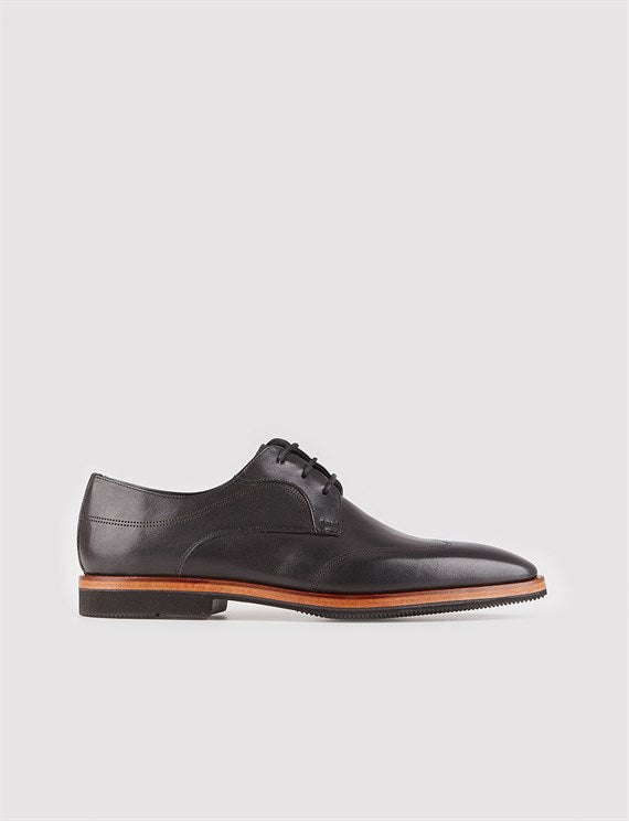 Men's Black Leather Classic Shoes