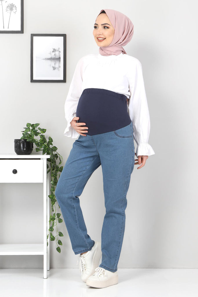 Women's Light Blue Maternity Jeans