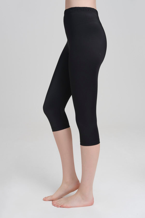 Women's Black Short Leggings