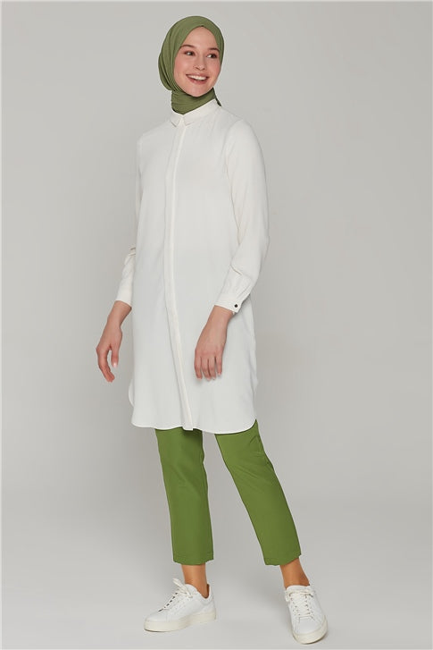 Women's Basic Dark Green Pants